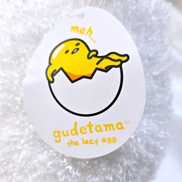 GUND Sanrio Gudetama Deluxe Egg In Shell 17" Plush The Lazy Egg NWT #6054303 - Picture 8 of 9